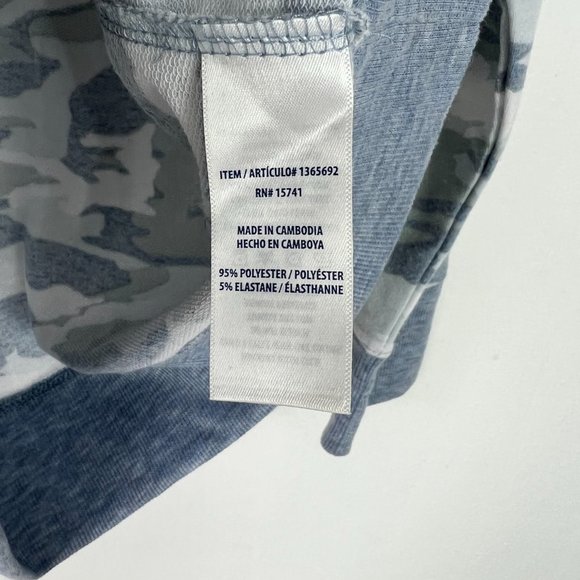 Splendid Blue Camo Sleep Shirt Pullover Soft Size Small S GUC L856 - Picture 6 of 10